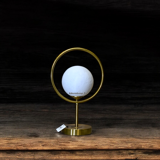 Ethereal Metal Table Lamp with Moonlight Glow (Pair)