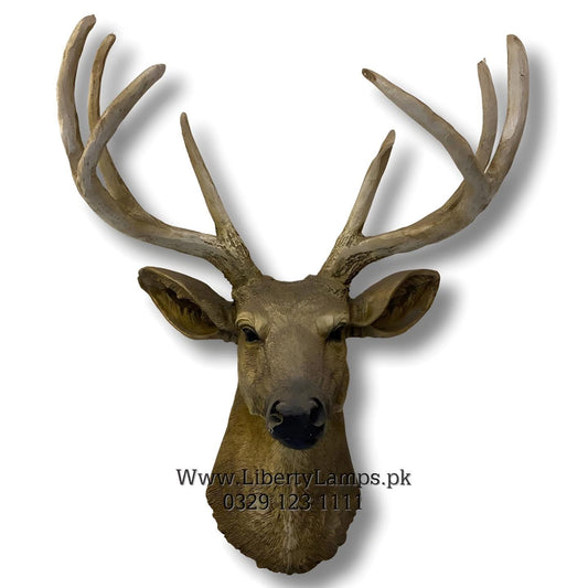 Majestic Wall-Mounted Deer Head Sculpture