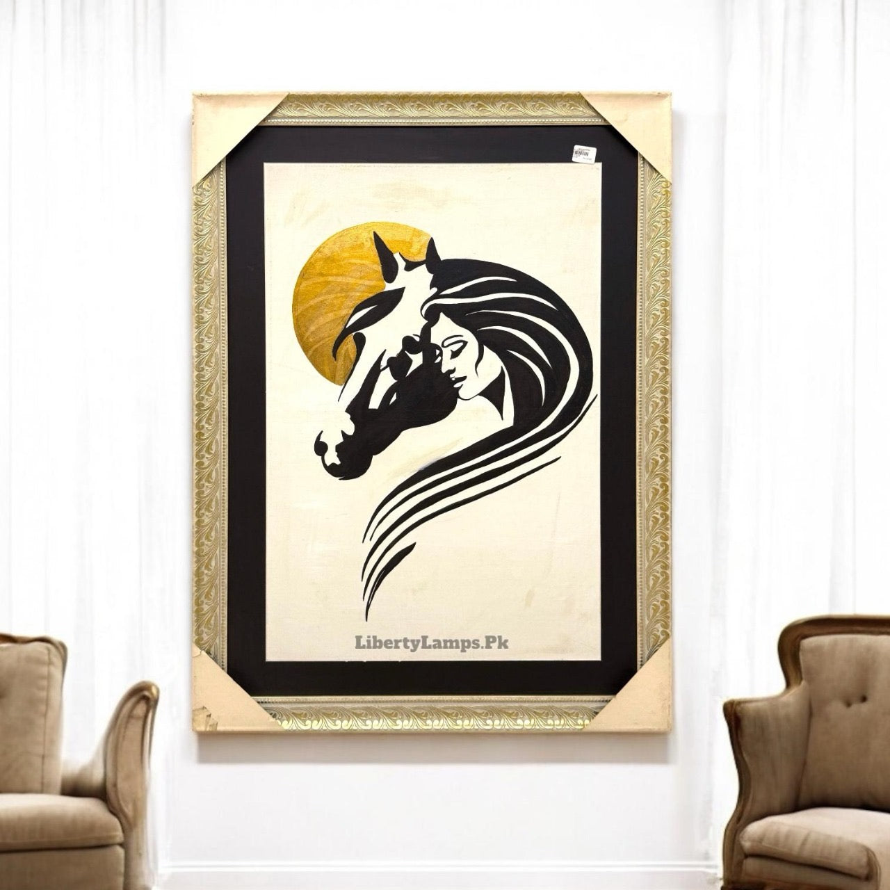 Soulbound Grace Handmade Oil Painting on Canvas (34x46 inches)