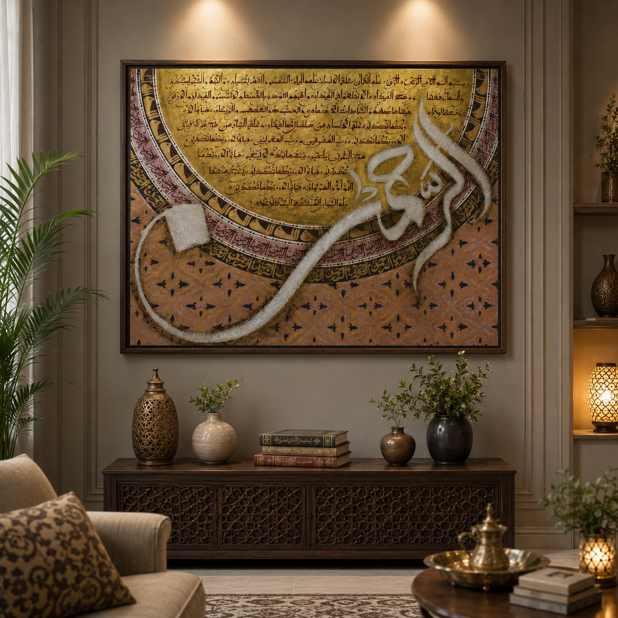Surah Rahman™ – Handmade Oil Painting on Canvas