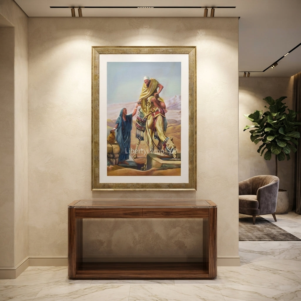 Timeless Old Cultural Hand-Painted Oil Painting on Canvas