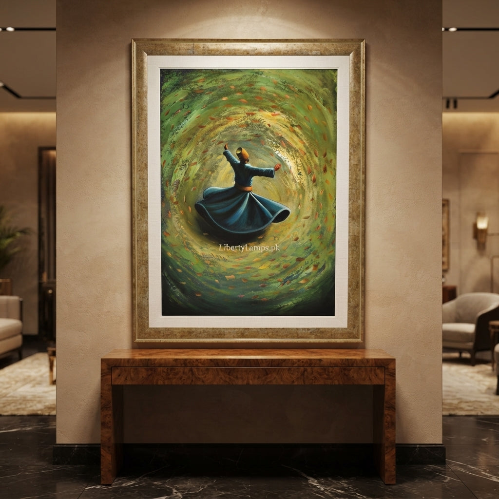 Mystical Sufi Handmade Oil Painting on Canvas