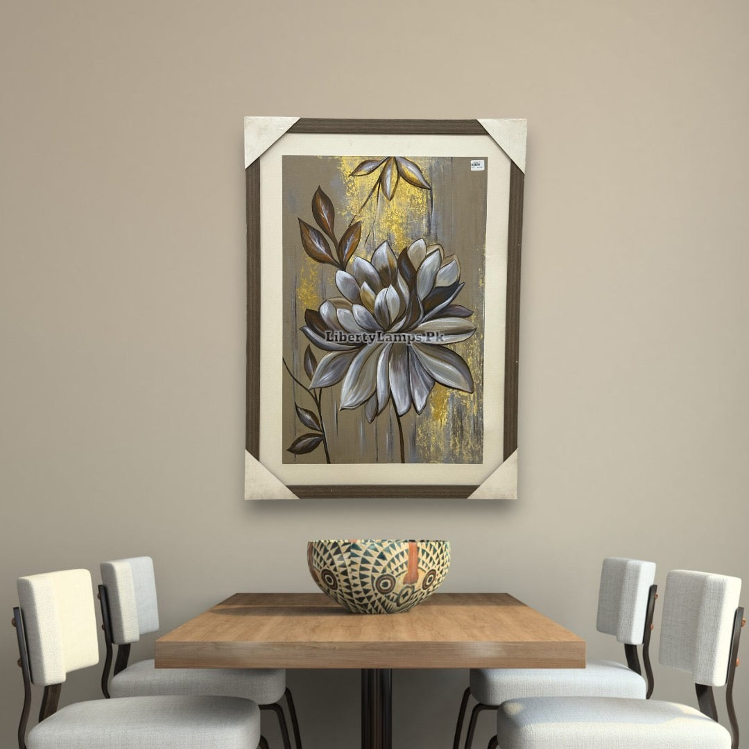 Blooming Grace Handmade Oil Painting on Canvas (34x46 inches)