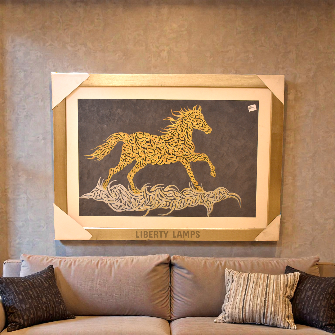 Majestic Gallop Horse Oil Painting (Single)