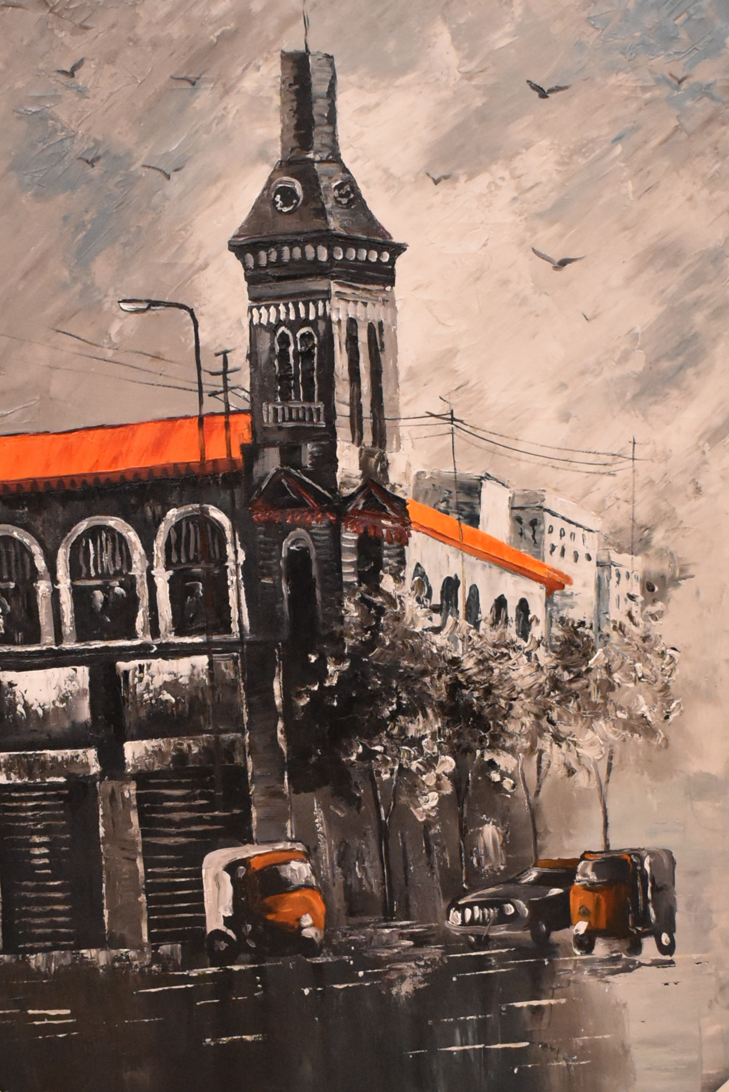 Old City – Handmade Oil Painting on Canvas