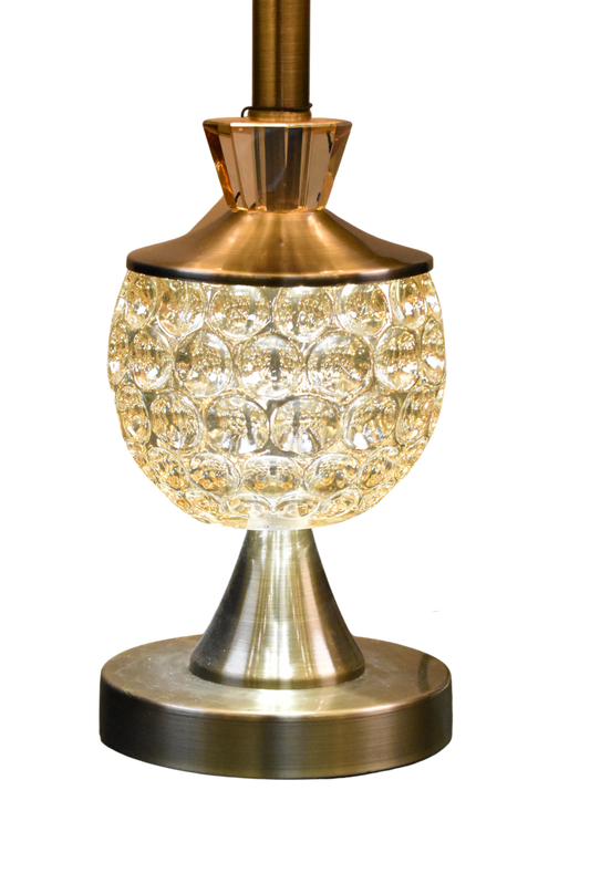 Crystal Candy Table Lamp Pair