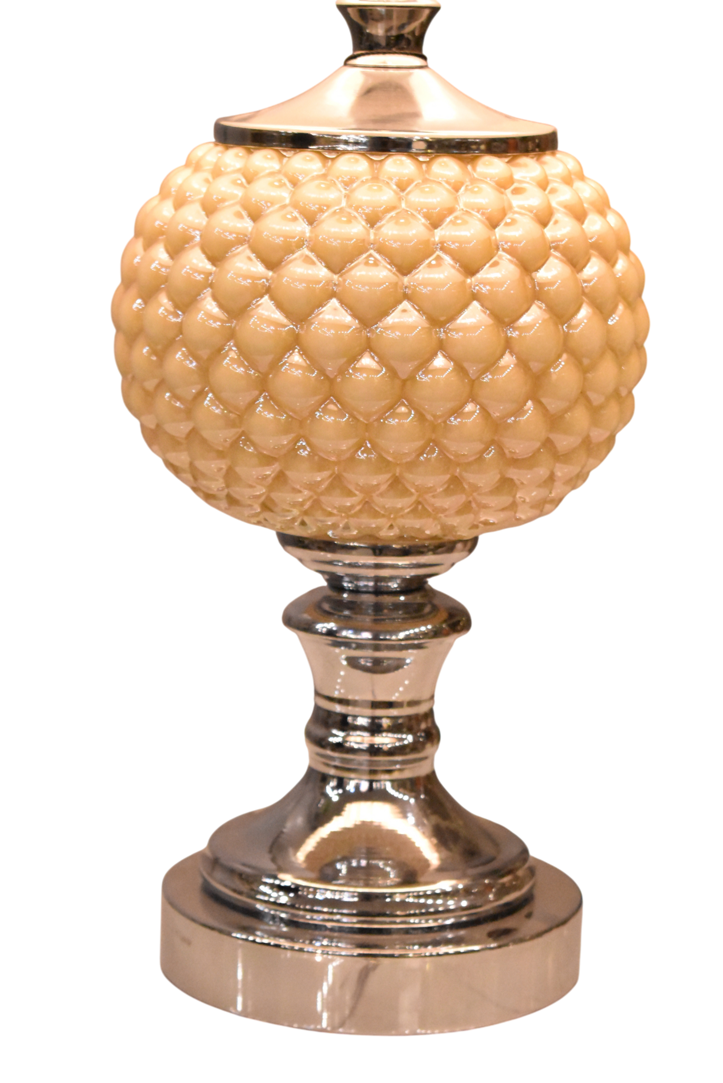 Glass Table Lamps Pair