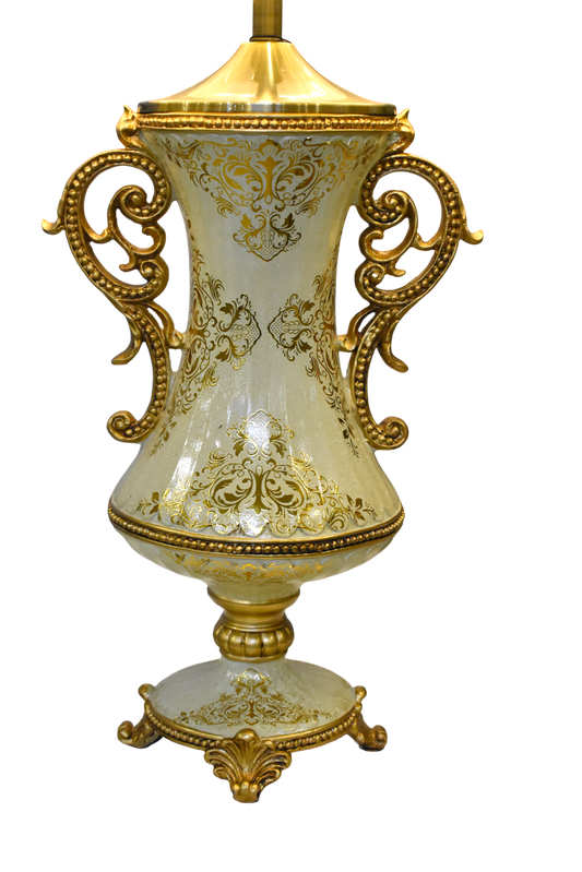 Turkish Tall Gold Table Lamp – Pair of Lamps