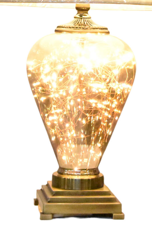 Luxe Radiance™ – Glass Double-Light Lamp Pair