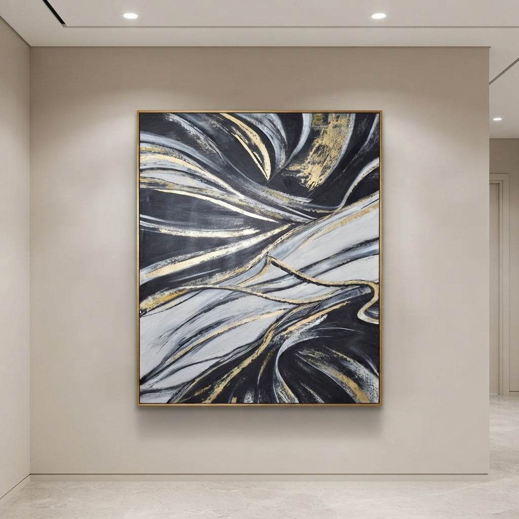Abstract Handmade Oil Painting on Canvas