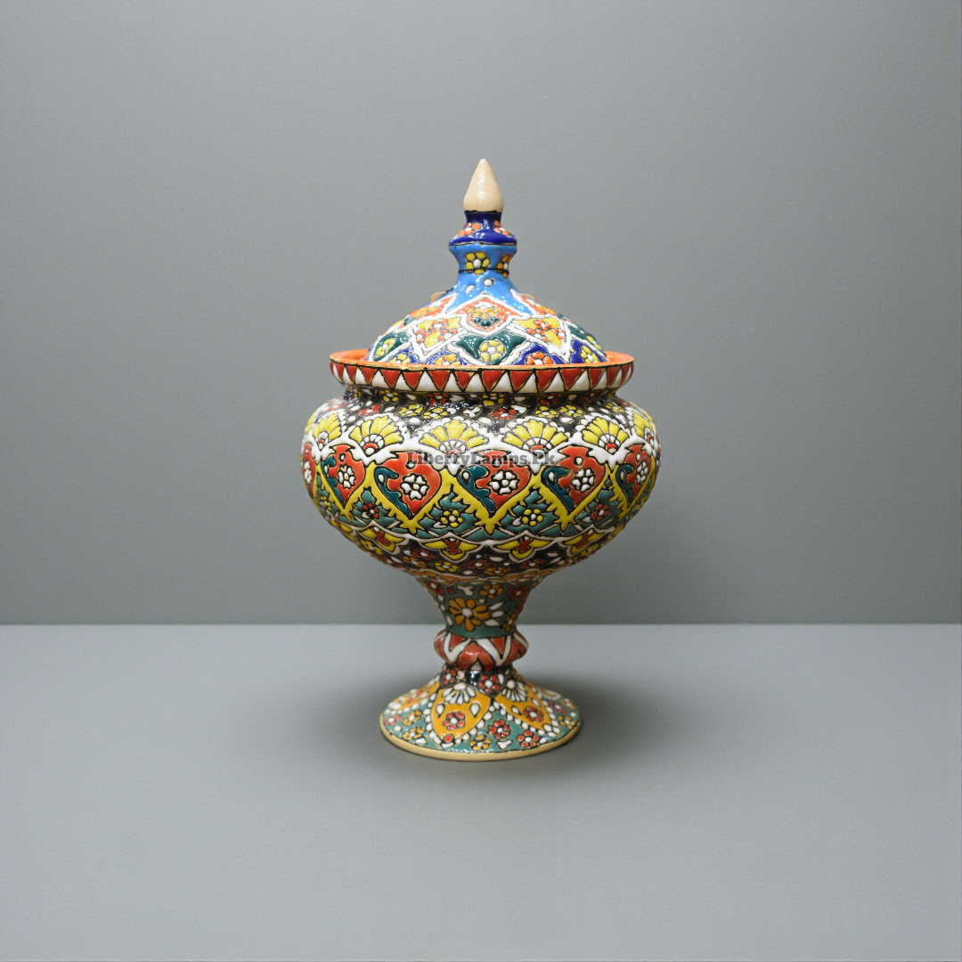 Noura Candy™ – Iranian-Inspired Decorative Candy Jar (11 Inch Height)