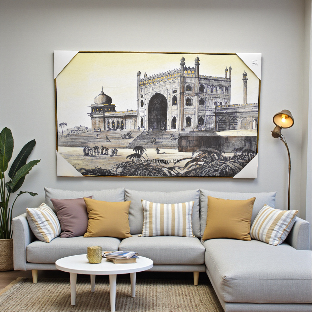 Historic Charm – Old City Oil Painting on Canvas