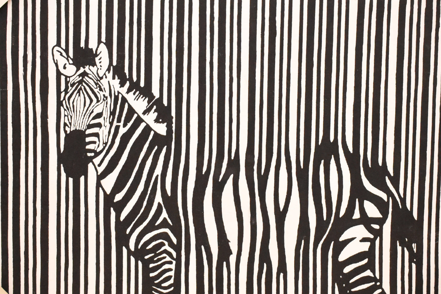 Wild Stripes – Zebra Handmade Oil Painting on Canvas