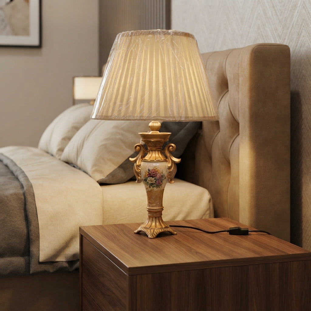 Turkish Fishbone – Elegant Crystal Table Lamp Pair