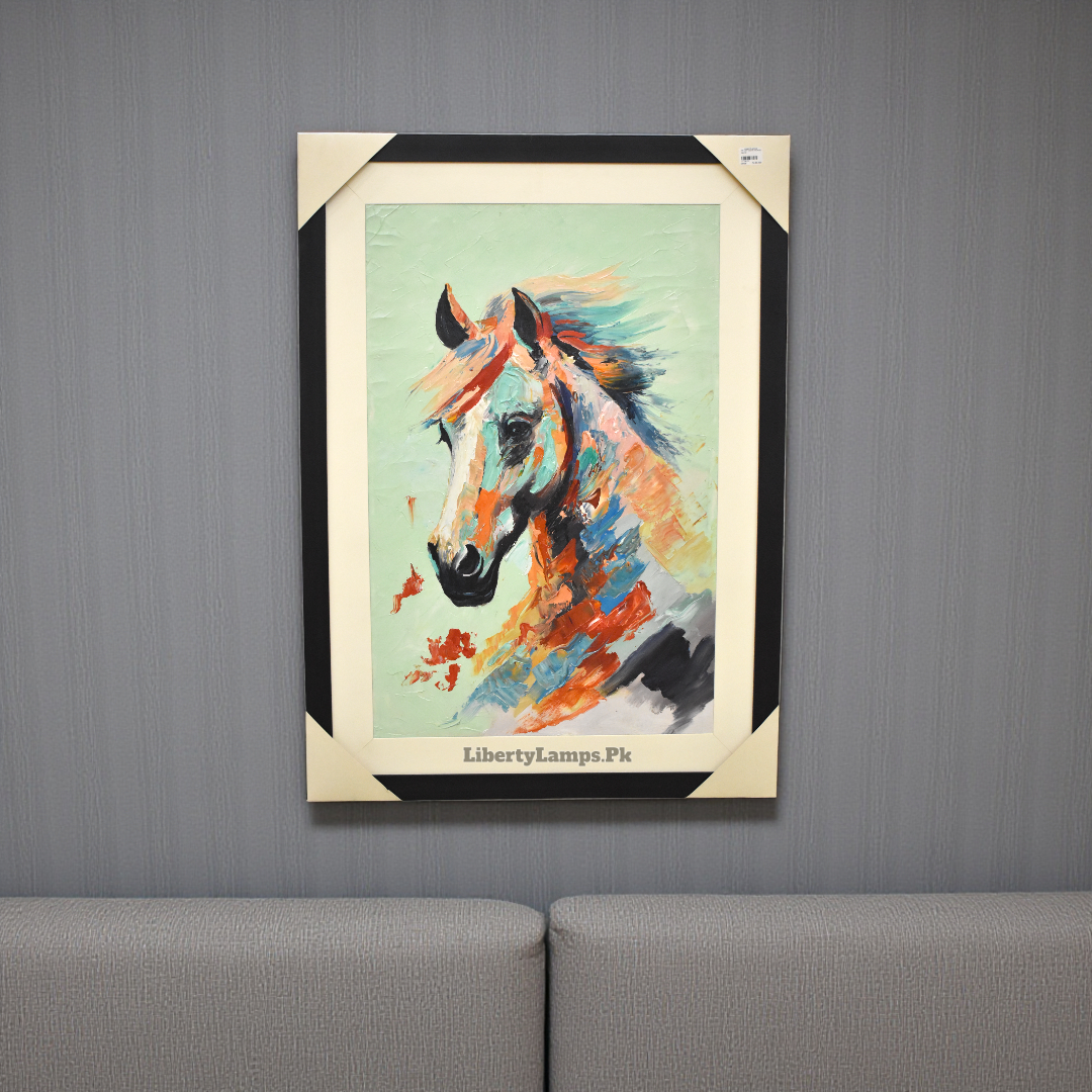 Royal Stride – Horse Oil Painting on Canvas (Single)