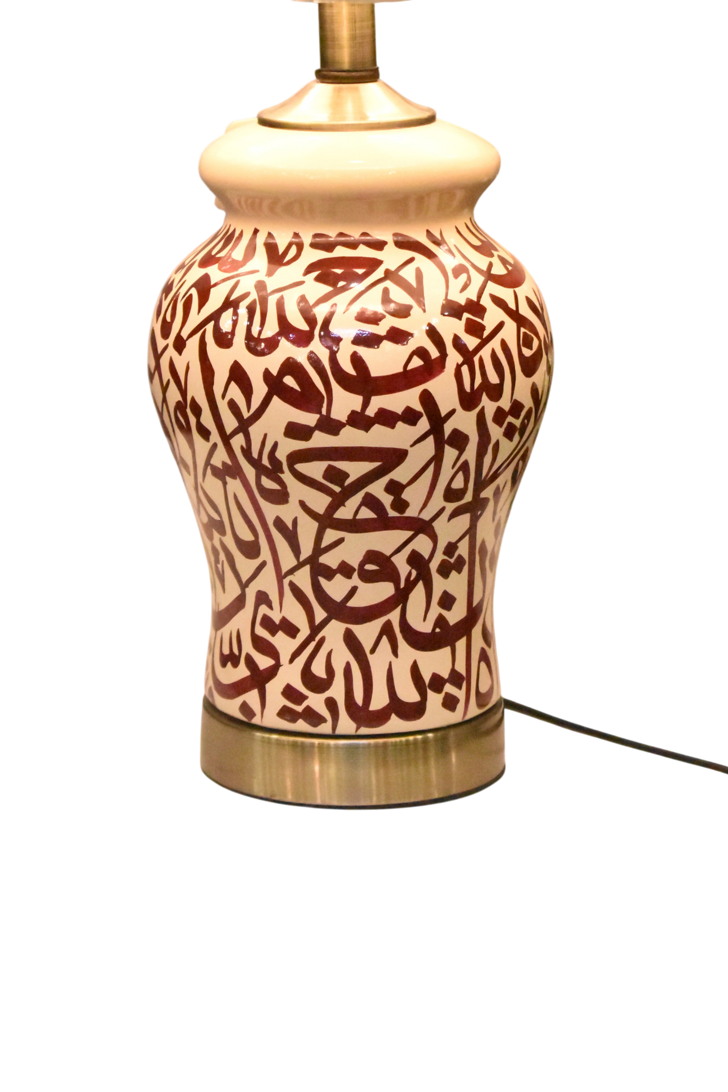 Calligraphy Grace™ – Porcelain Calligraphy Lamp Pair