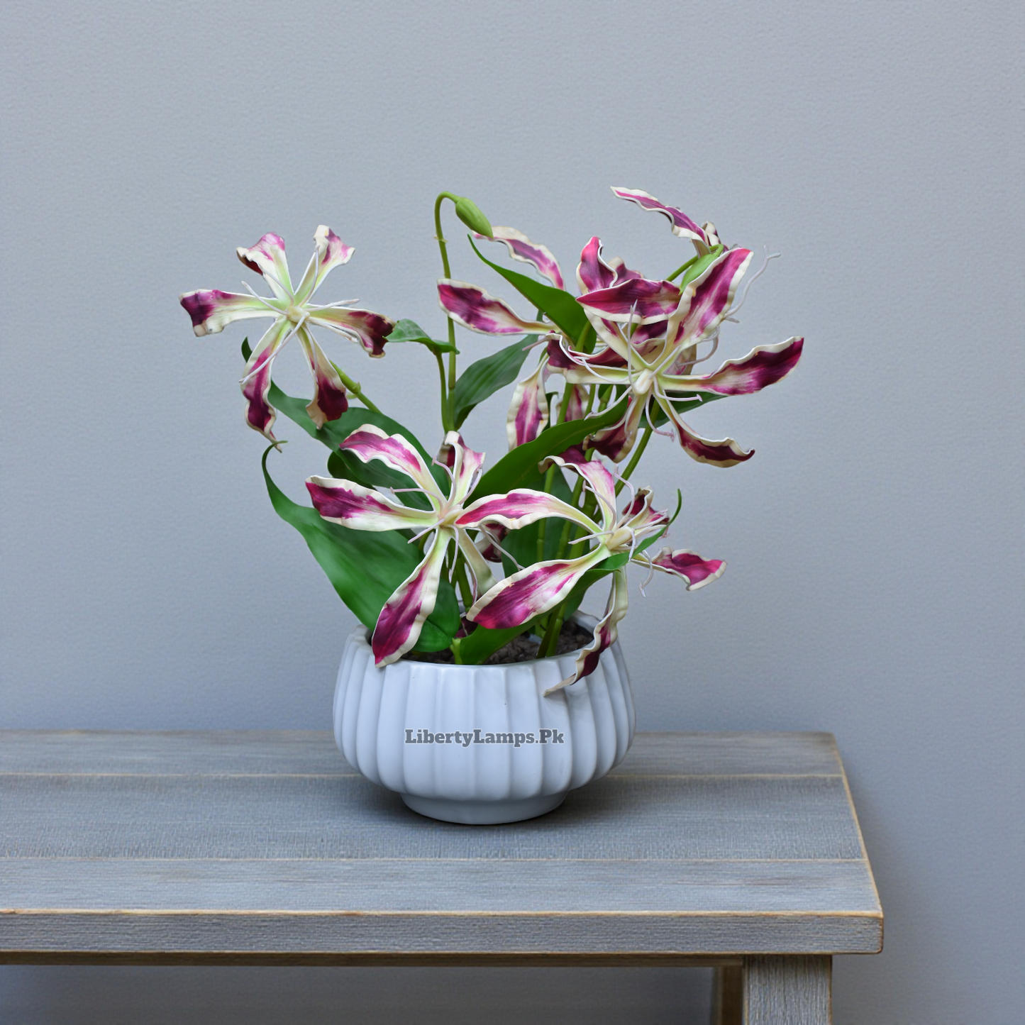 Royal Petal™ – Fancy Pot Arrangement Pair (15 Inch Height)