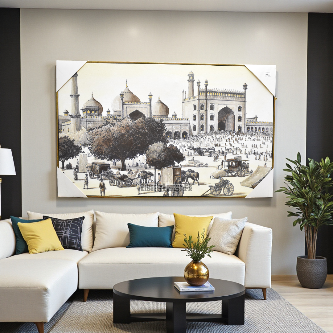 Vintage Streets – Old City Oil Painting on Canvas