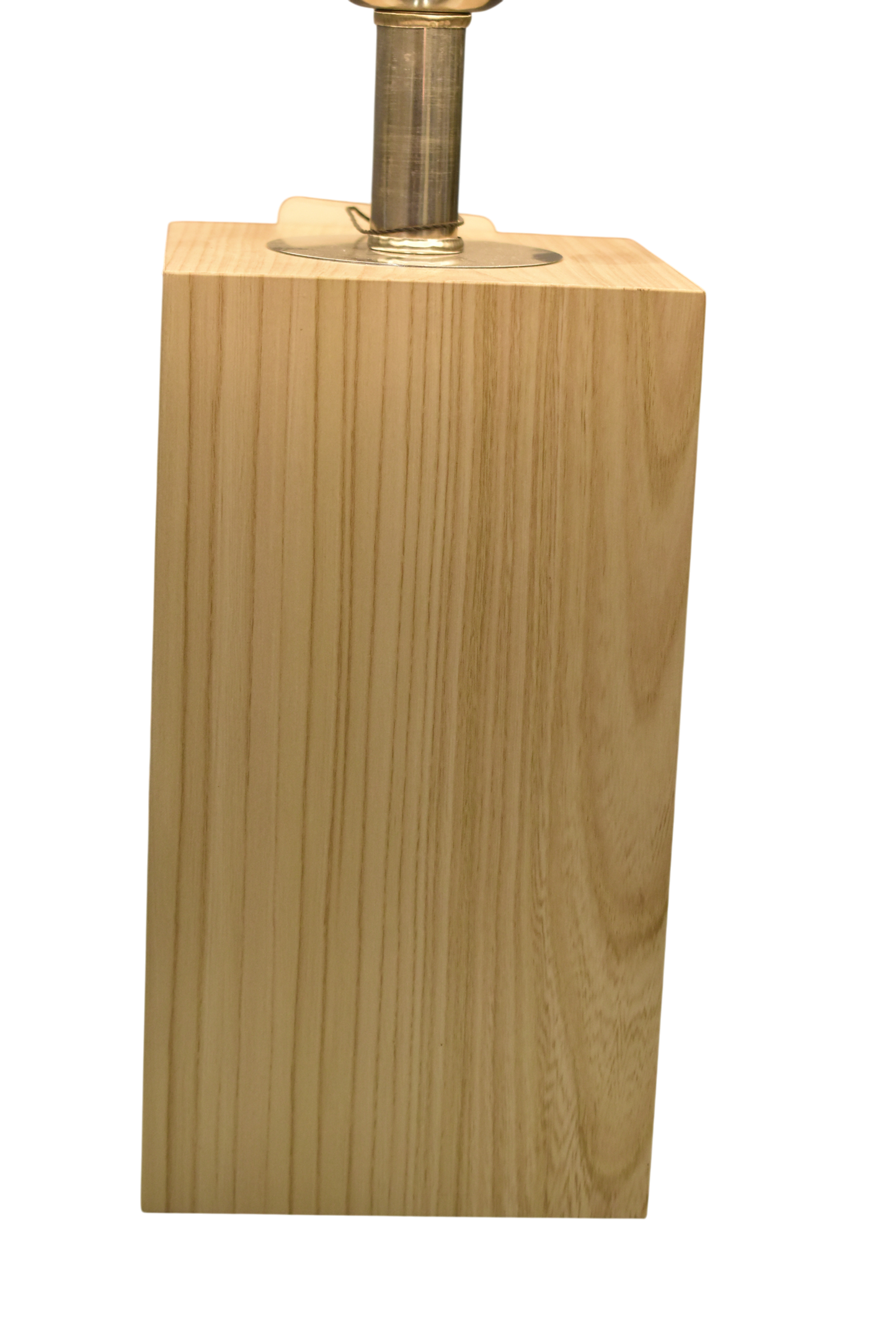 Rustic Timber Glow Wood Table Lamp (Pair)