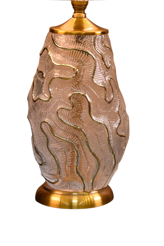 Elegant Glass Table Lamp – 25 Inch ( Pair )