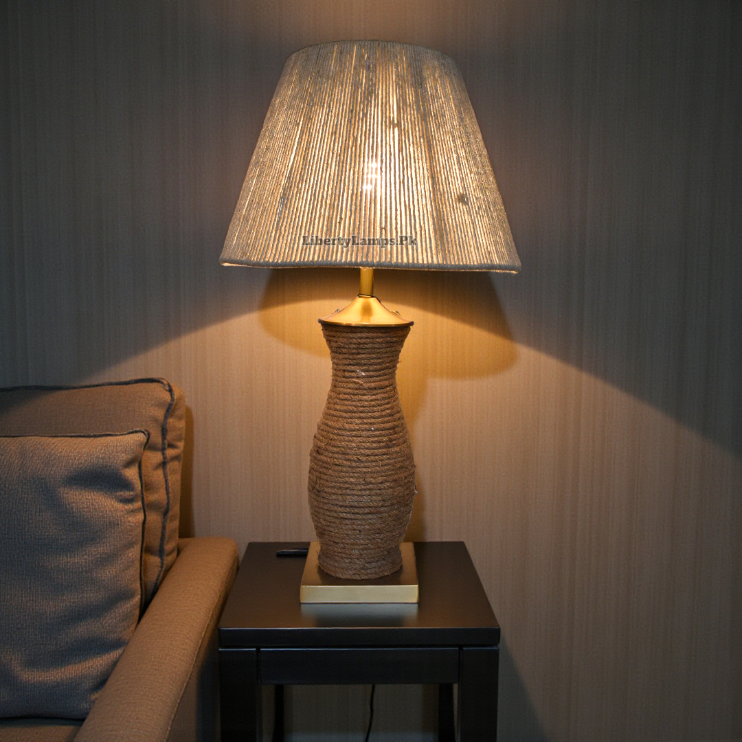 Rustic Weave Rope Table Lamp (Pair)