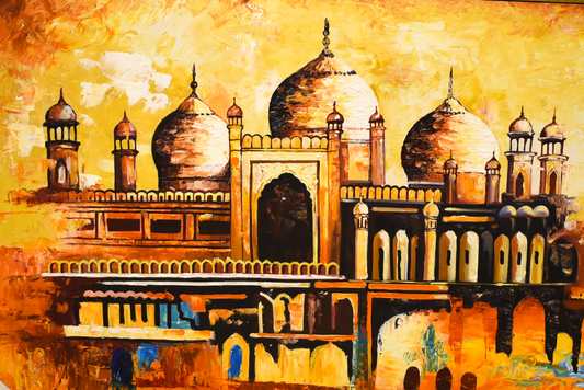 Sacred Serenity – Mosque Handmade Oil Painting on Canvas