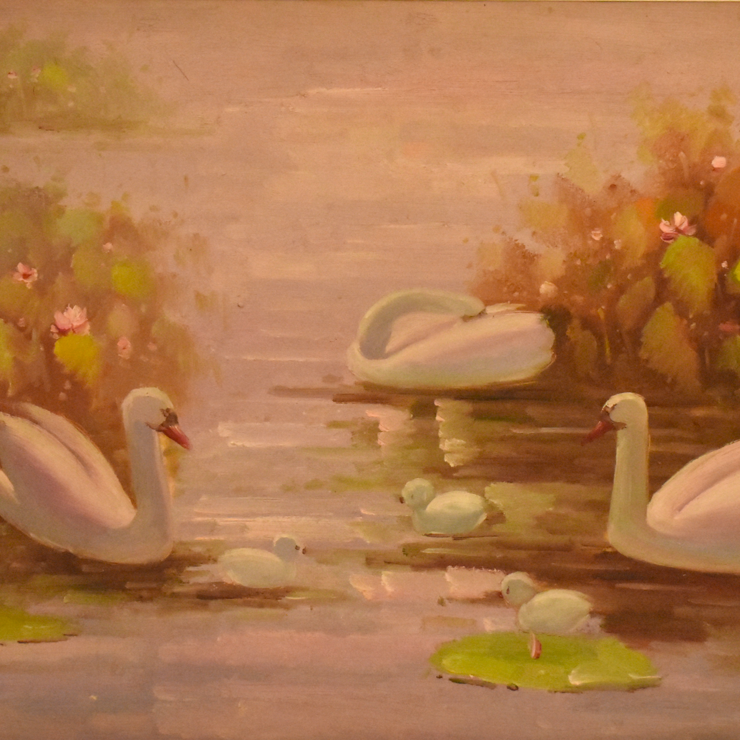 Tranquil Waters™ – Landscape Duck Handmade Oil Painting