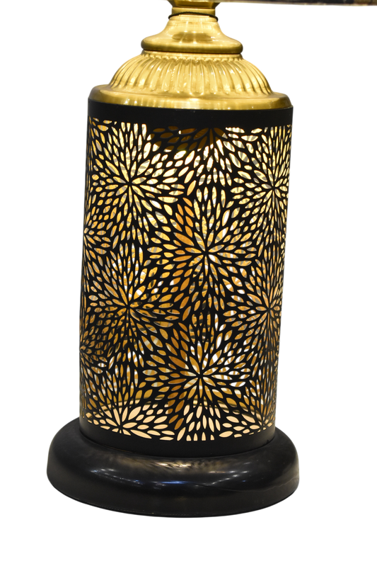 Regal Edge Metal Table Lamp (Pair)