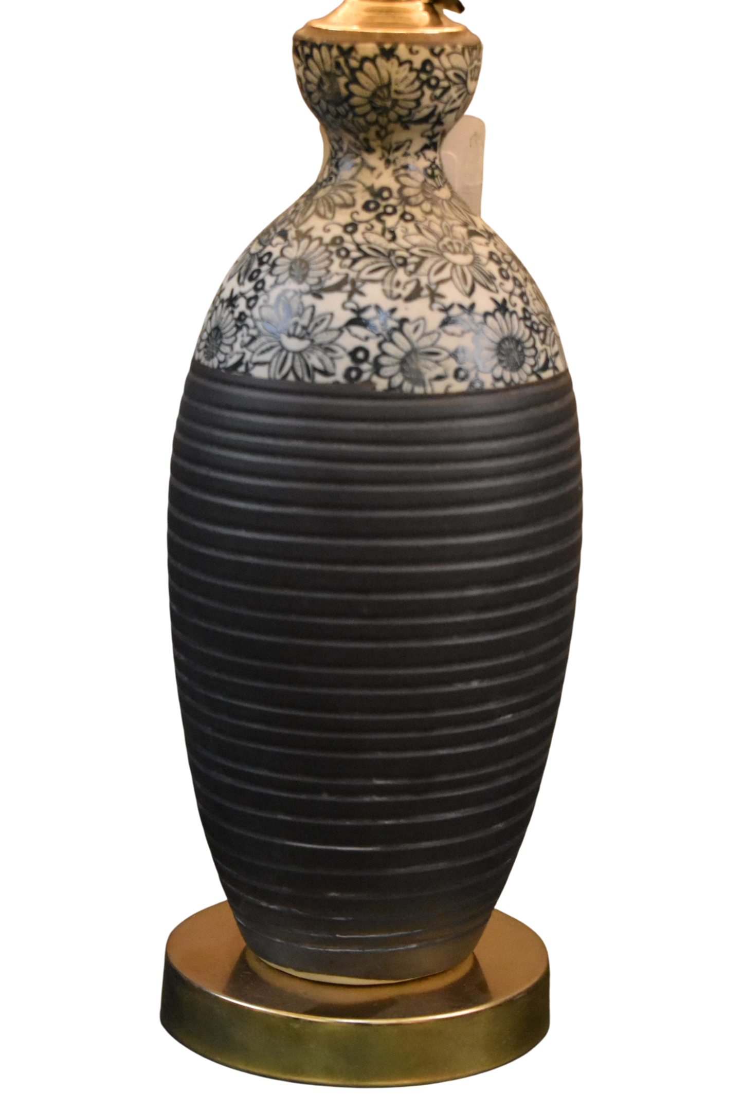 Gray Terracotta Table Lamp Pair