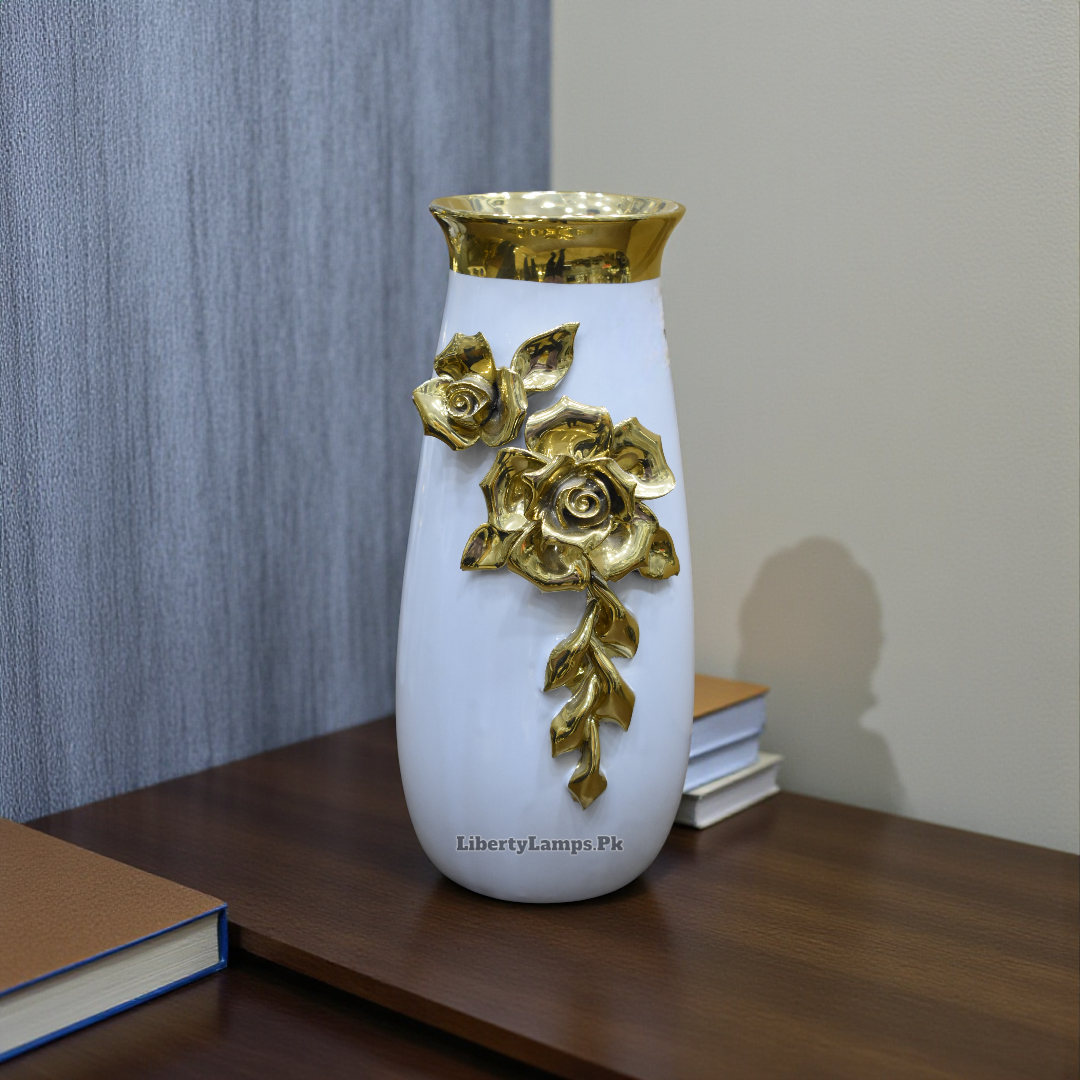 Floral Elegance Porcelain Vase