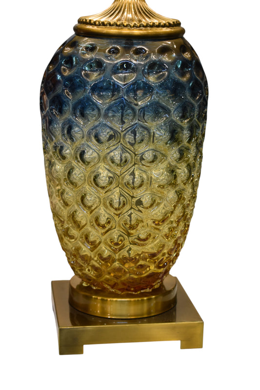 Prism Glow Colored Glass Table Lamp (Pair)