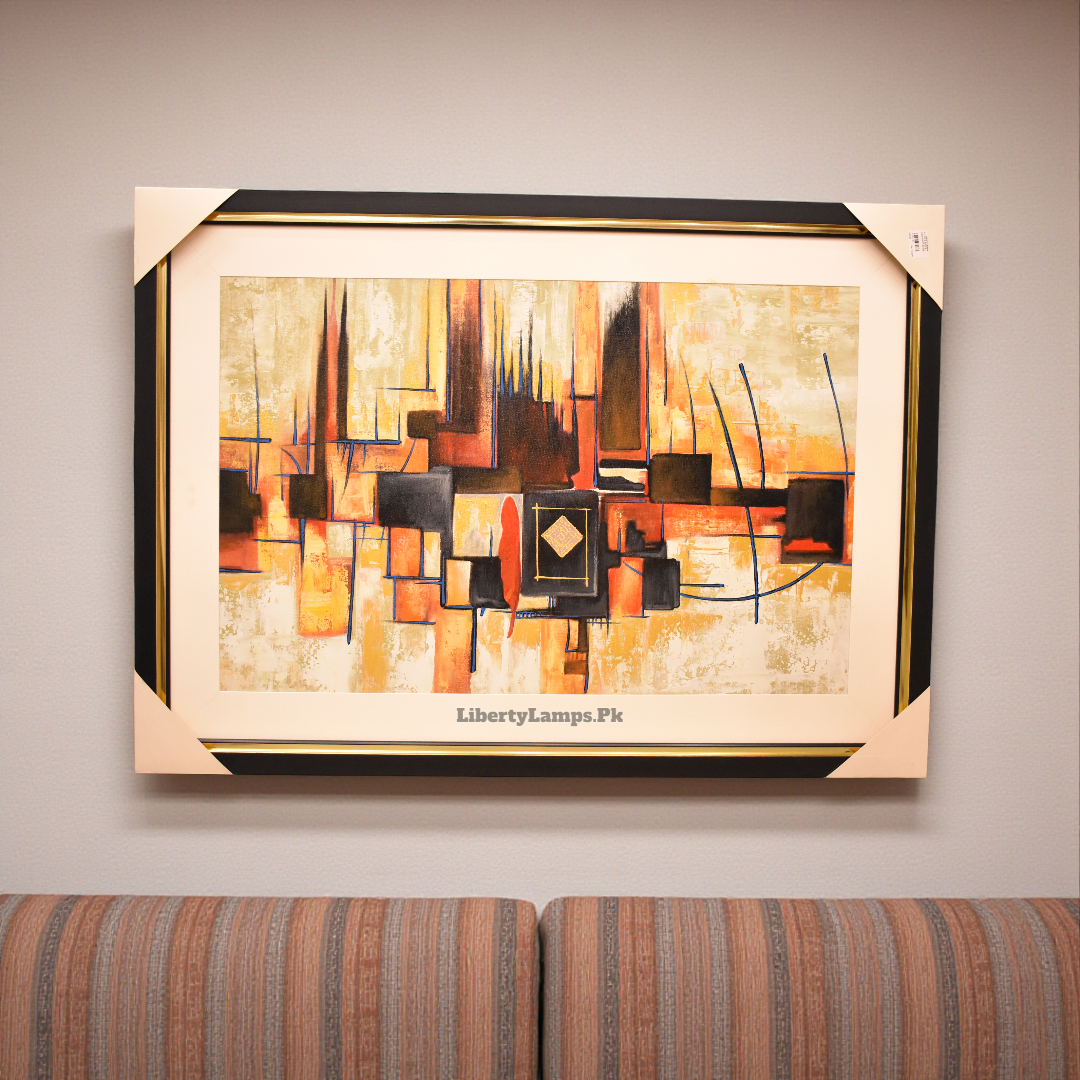 Abstract Handmade Oil Painting – Contemporary Wall Art