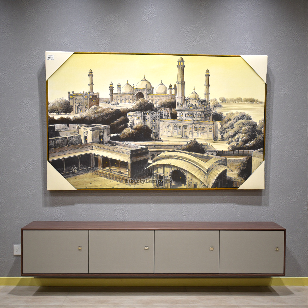 Timeless Heritage – Old City Oil Painting on Canvas