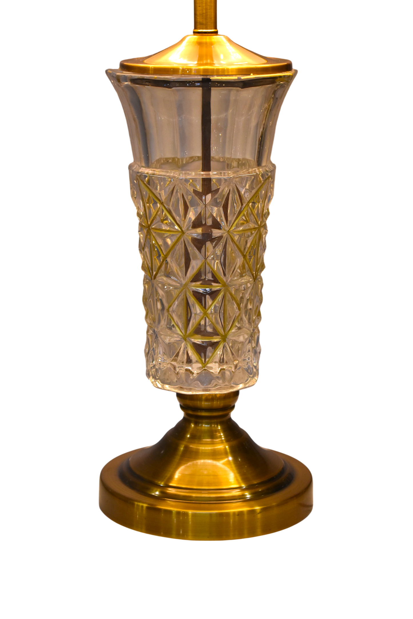 ✨ Crystal Edge Cutting Glass Table Lamp (Pair) ✨