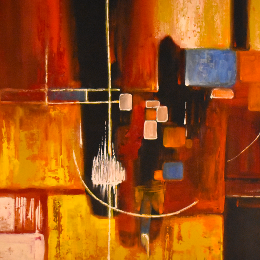Chromatic Pulse™ – Abstract Handmade Oil Painting