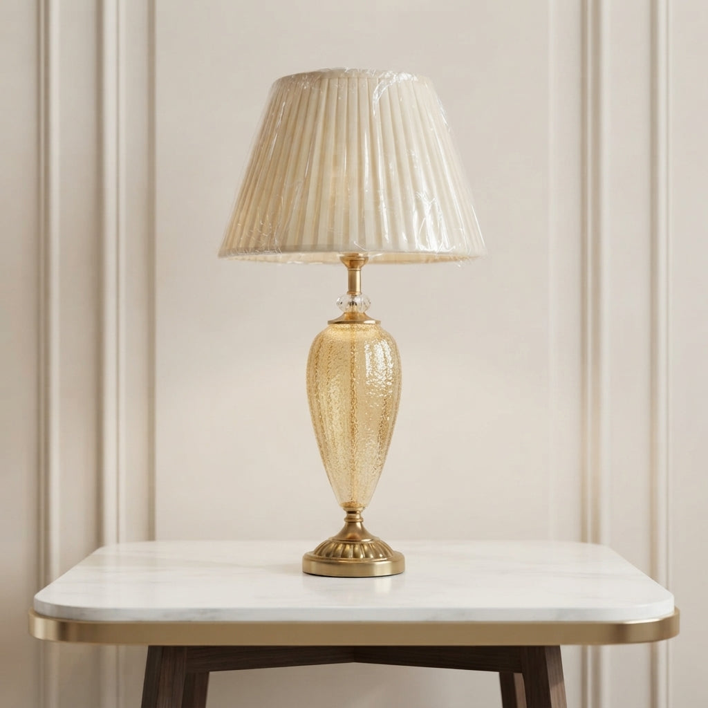 Glass Cracker Lamp – Pair