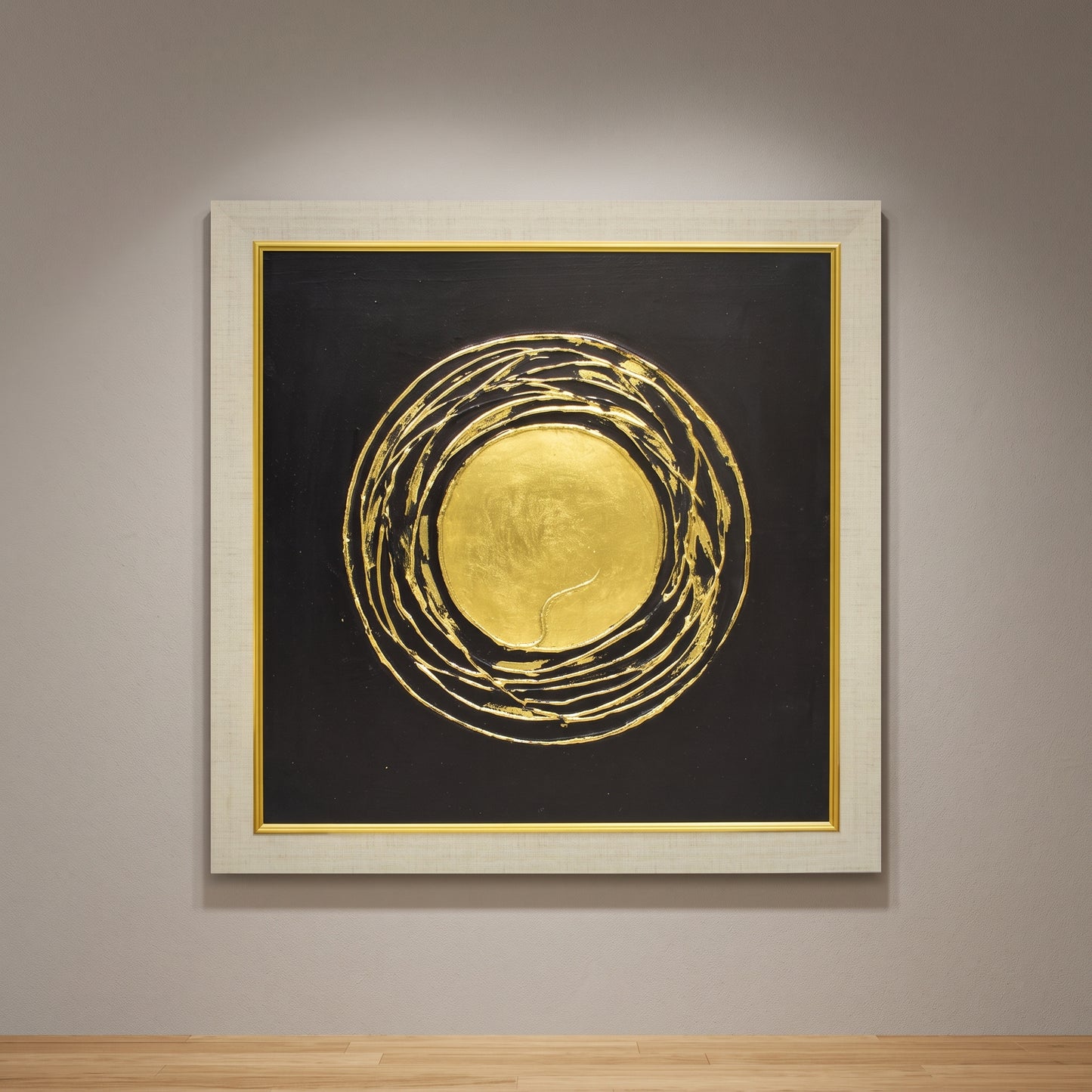 Golden Elegance™ – Gold Leaf Handmade Painting on Canvas