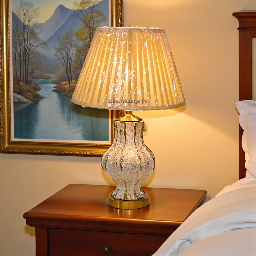 Imperial Glow Porcelain Table Lamp (Pair)