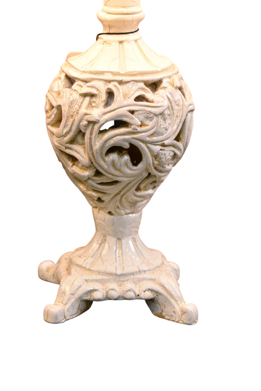 White Ryzen Table Lamp – 18 Inch ( Pair )