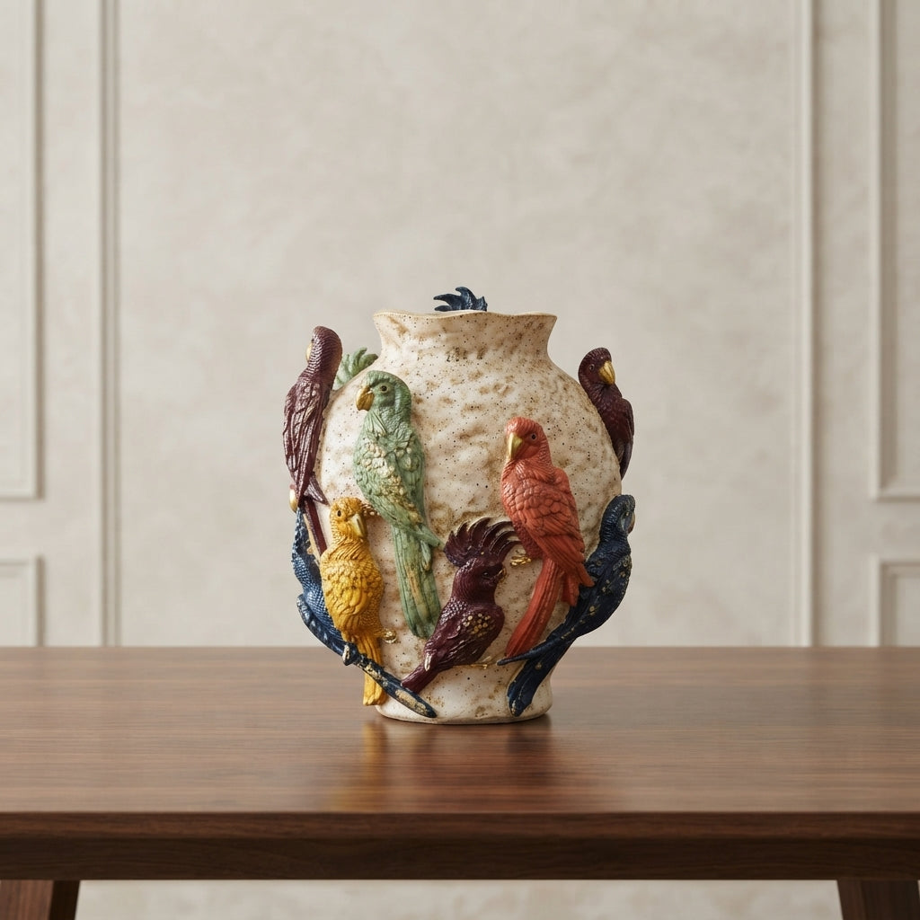 Avian Elegance™ – Decorative Bird Vase