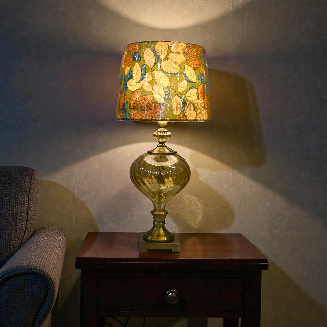 Crystal Veil Glass Table Lamp (Pair)