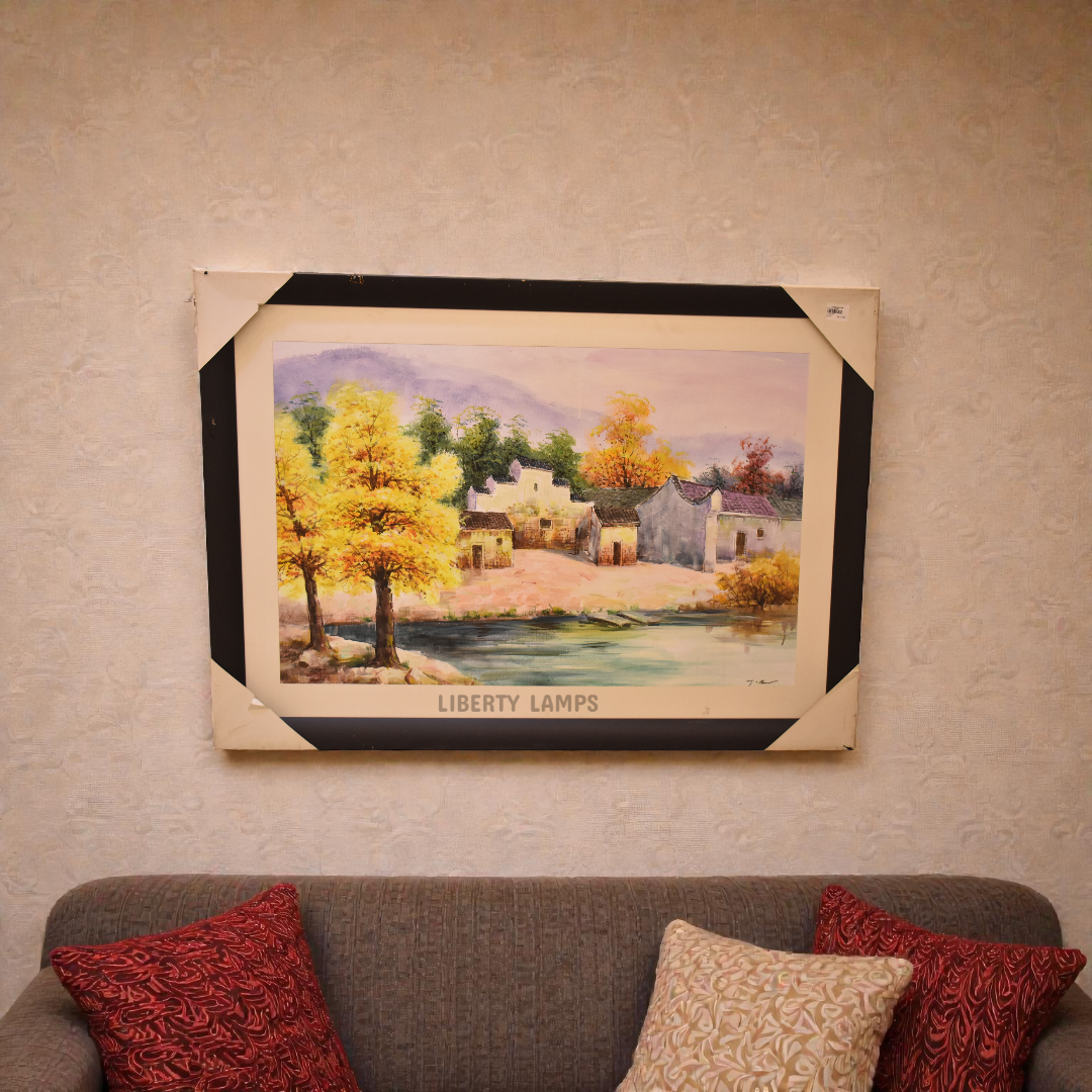 Emerald Vista Landscape Oil Painting (Single)