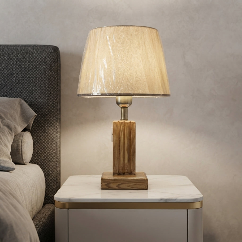 Woodland Glow™ – Wooden Lamp Pair