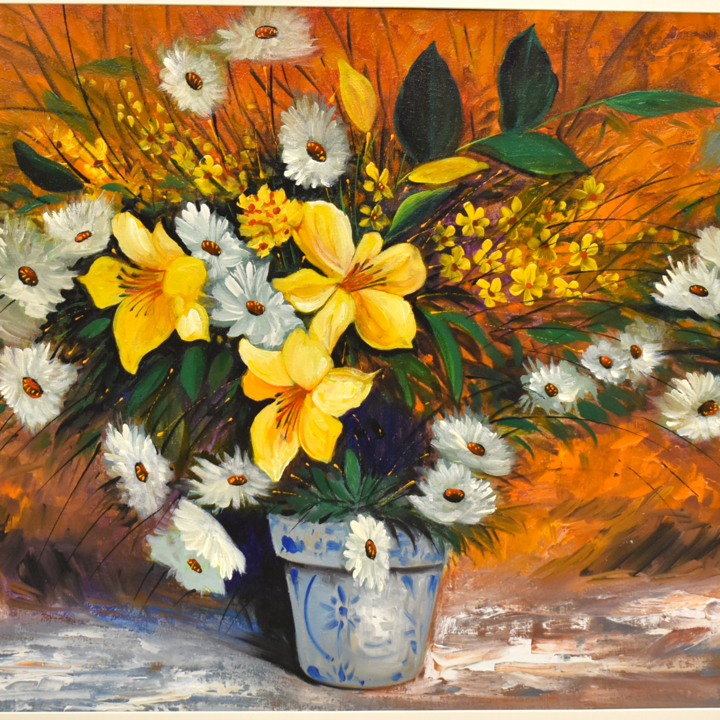 Petal Symphony™ – Floral Handmade Oil Painting on Canvas