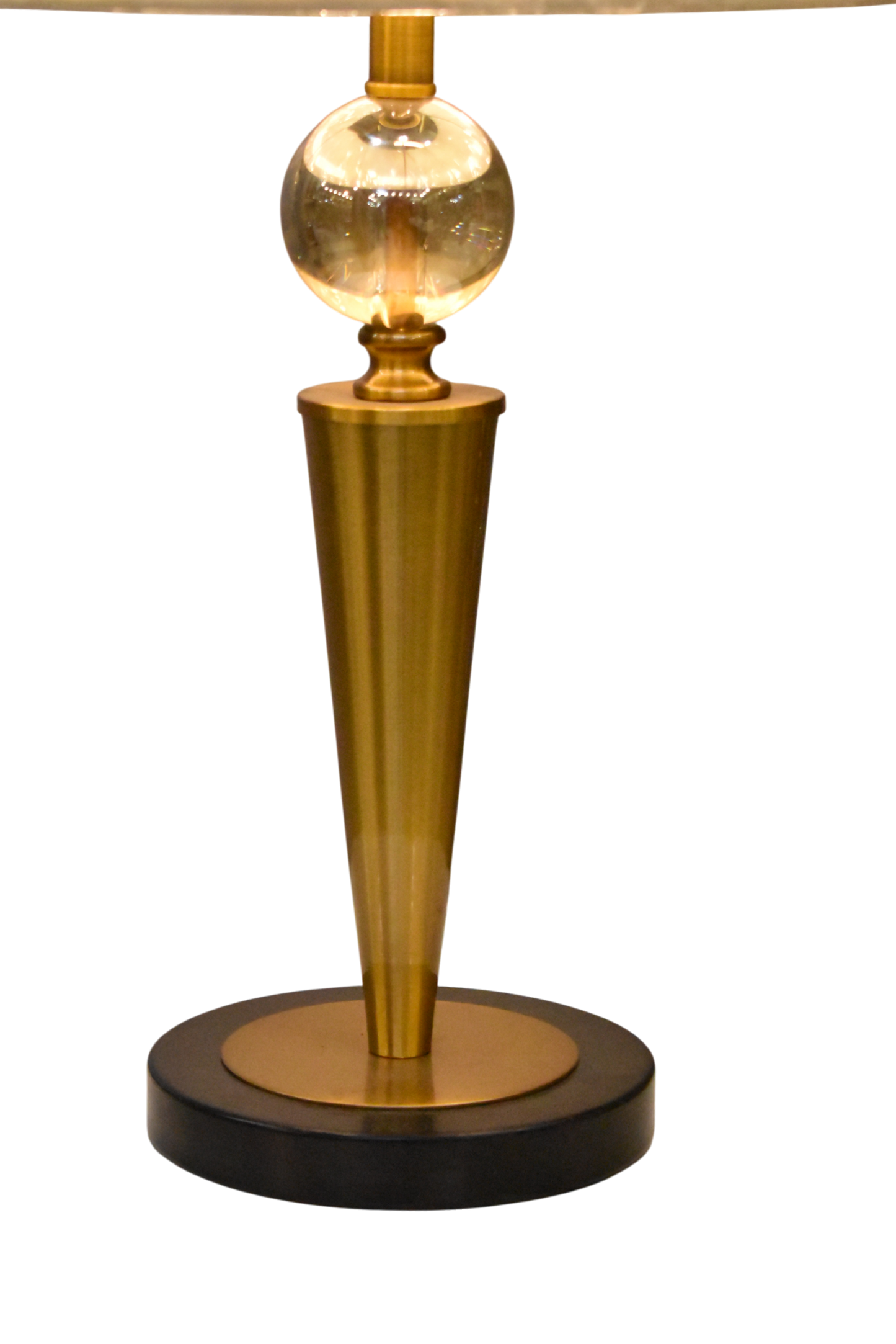 Crystal Ball Table Lamps – Pair