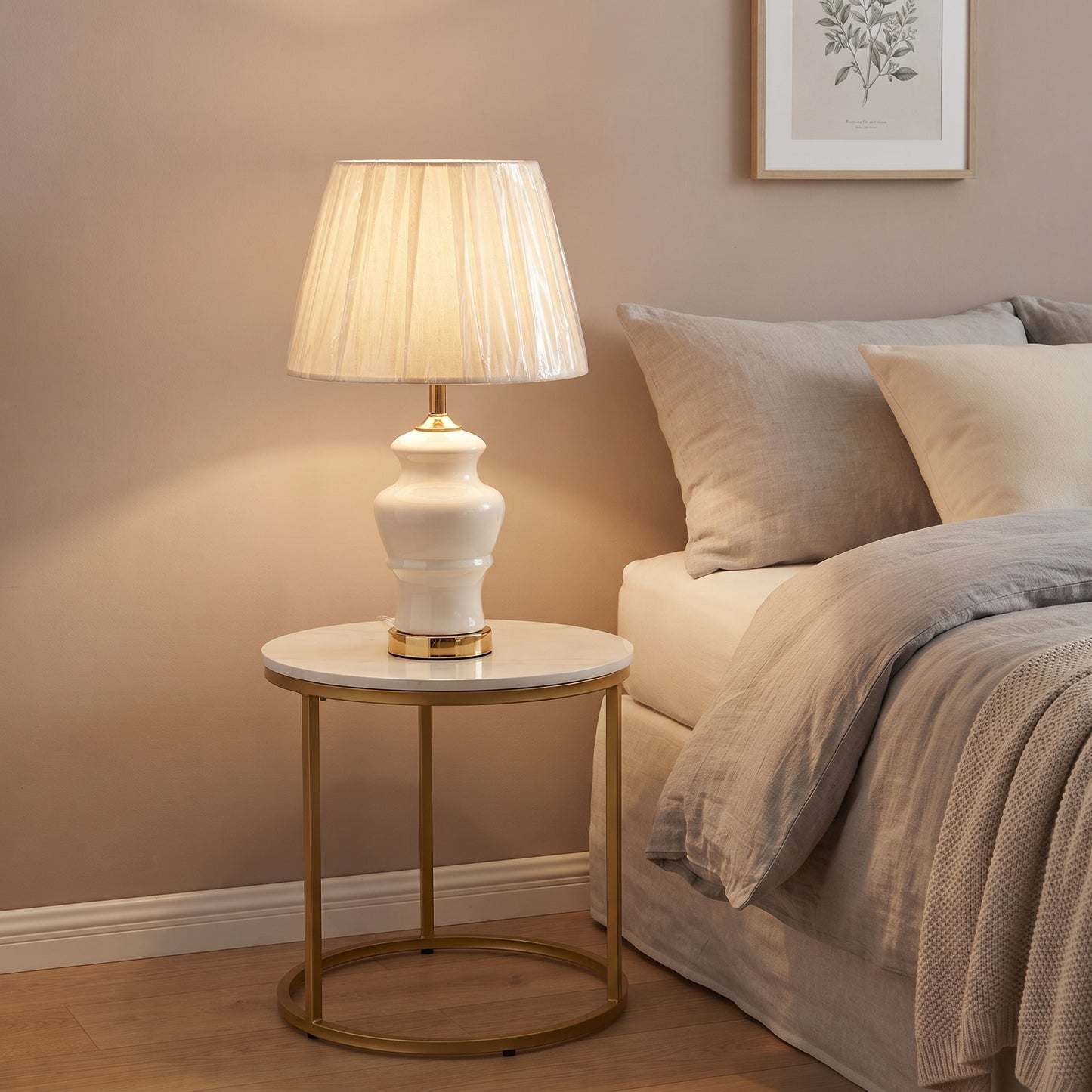 Pearl Ivory™ – White Porcelain Lamp Pair (21 Inch Height)