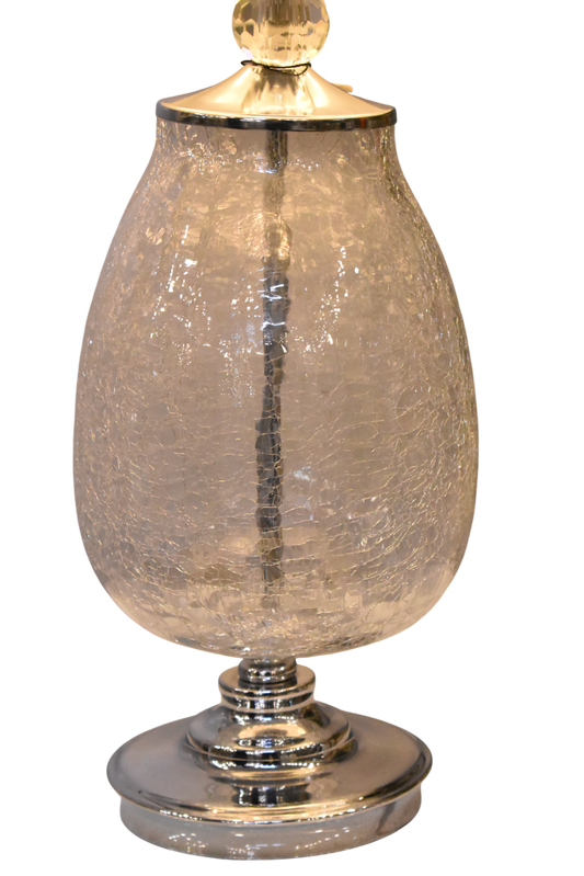 Cracking Glass Table Lamps – Pair