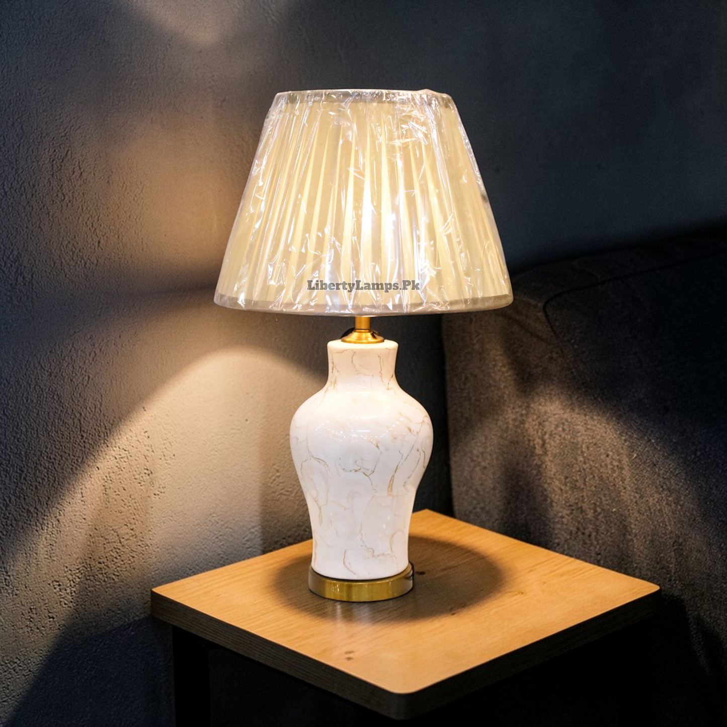 Textura Modern™ – Textured Ceramic Lamp Pair