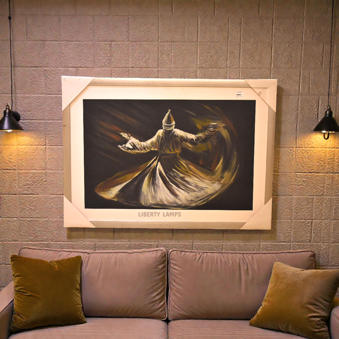 Mystic Whirl Sufi Oil Painting (Single)