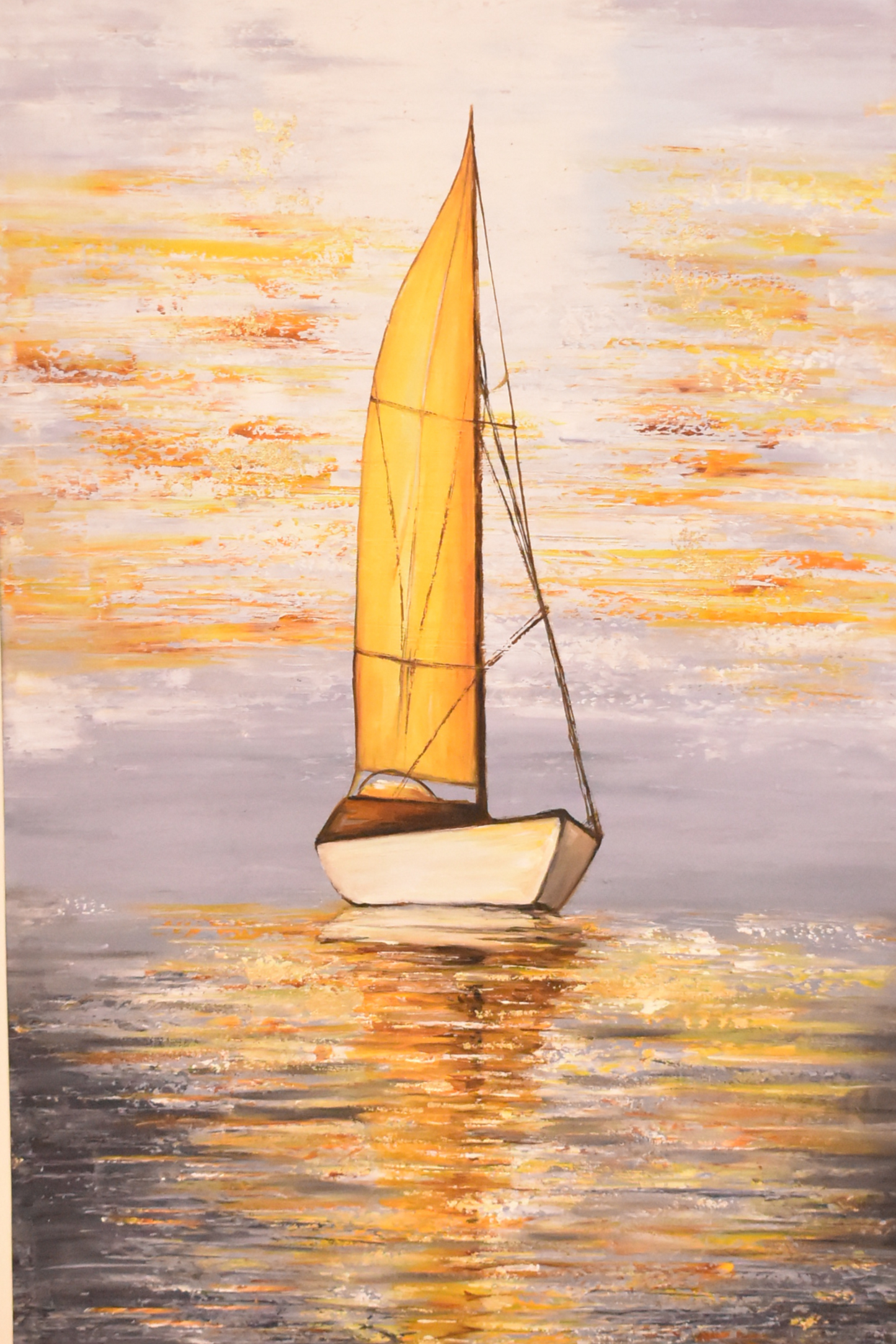Ocean Voyage – Ship Handmade Oil Painting on Canvas